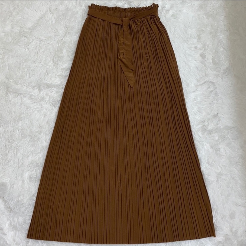 Pleated Maxi Skirt